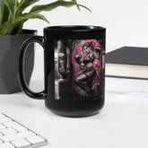 Fight For Yours Dreams Black Glossy Mug - Beyond T-shirts
